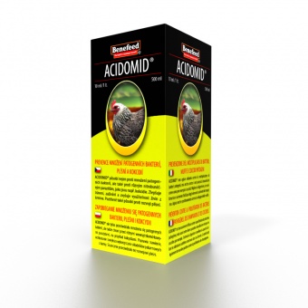 Acidomid 1l preparat-kokcydioza, bakterie, pleśń