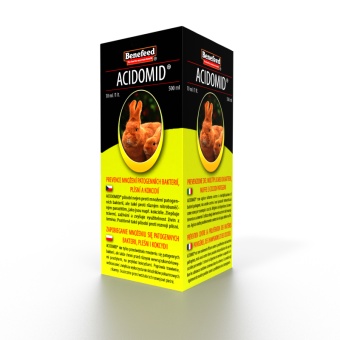 Acidomid 0,5l dla królików kokcydioza, bakterie