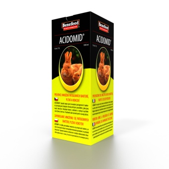 Acidomid 1l dla królików kokcydioza, bakterie